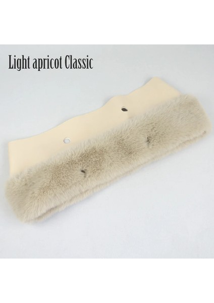 Hafif Kayısı Klasik Tarzı Yeni Faux Rex Tavşan Kürk Kürklü Termal Peluş O Çanta Dekorasyon Için Düzeltir Klasik Mini Obag Accesorios Kış Sonbahar Çanta (Yurt Dışından)