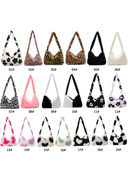 No.10 Stili 2021 Ins Moda Peluş Yumuşak Crossbody Çanta Küçük Koltukaltı Omuz Kabarık Bayan Omuz Çanta Kadın Basit Tote Kadınlar Için (Yurt Dışından) fırsatları