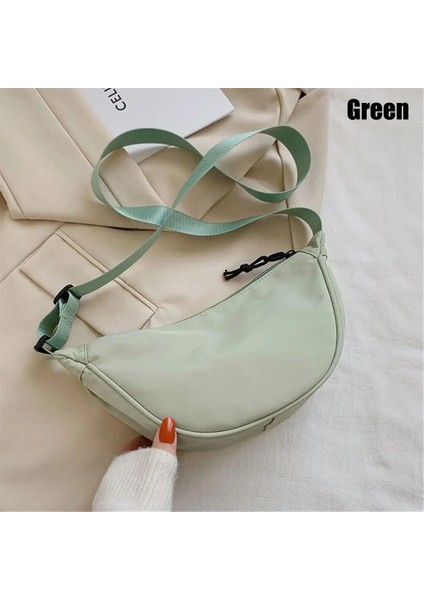 Yeşil Tarzı Moda Rahat Hobos Taşınabilir Turuncu Göğüs Çanta Omuz Çantaları Koltuk Altı Çanta Çapraz Vücut Çanta (Yurt Dışından)