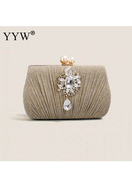 Şampanya Tarzı 2023 Yeni Kadın Elmas Çiçek Debriyaj Çanta Düğün Akşam Çantalar Taklidi Zincir Omuz Çantaları Ipek Parti Çanta Lüks Manşonlar (Yurt Dışından) fiyatları