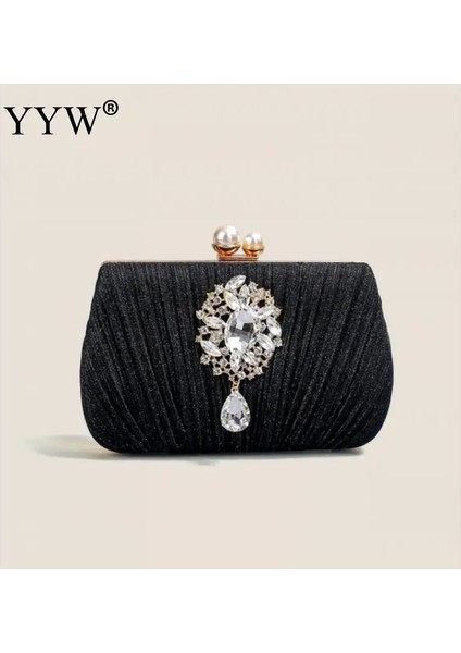 Şampanya Tarzı 2023 Yeni Kadın Elmas Çiçek Debriyaj Çanta Düğün Akşam Çantalar Taklidi Zincir Omuz Çantaları Ipek Parti Çanta Lüks Manşonlar (Yurt Dışından) indirimleri