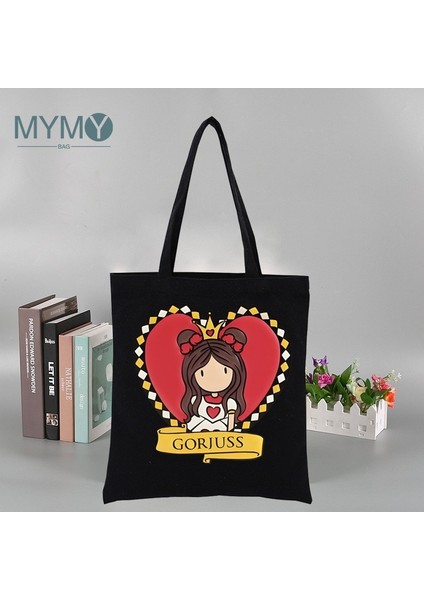 No.3 Tarzı 23X27CM Santoro Gorjuss Omuz Çantası Karikatür Kız Baskılı Kanvas Tote Çanta Kadın Rahat Seyahat Plaj Çanta Katlanabilir Eko Alışveriş Çantaları (Yurt Dışından)