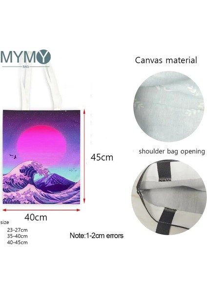 No.15 Tarzı 35X40CM-13.7X15.7IN Mafalda Karikatür Omuzdan Askili Çanta Kadın Kanvas Tote Çanta Kız Punk Büyük Kapasiteli Gotik Komik Estetik Kawaii Boyama Çanta (Yurt Dışından) fırsatları