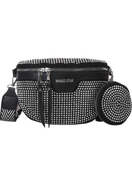 B-Yeşil Tarzı Moda Taklidi Bel Kemeri Çantası Omuz Crossbody Pu Deri Göğüs Telefon Paketi (Yurt Dışından)