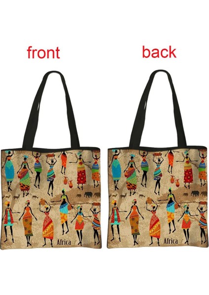 SMSTDAFROP04 Stili 39X39CM Afrika Kadın Tarzı Çanta Afro Bayanlar Geleneksel Baskı Üst Saplı Çanta Kadın Alışveriş Çantası Kızlar Omuz Çantası (Yurt Dışından) fırsatları