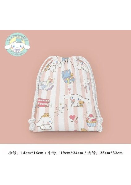 No.43 Tarzı 14X16CM Orijinal Sanrio Ipli Çanta Kulomamoroll Karikatür Baskı Yüksek Kapasiteli Ipli Sırt Çantası Taşınabilir Saklama Çantası Hediyeler (Yurt Dışından)