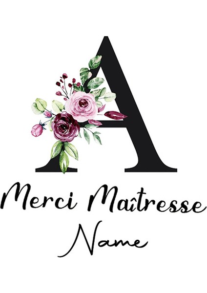 D4MEIMO Stili Kişiselleştirilmiş Özel Kozmetik Çantası Merci Maîtresse Öğretmen Saklama Çantası Yıl Sonu Okul Öğretmen Hediyesi Cadeau Maitresse (Yurt Dışından) modelleri