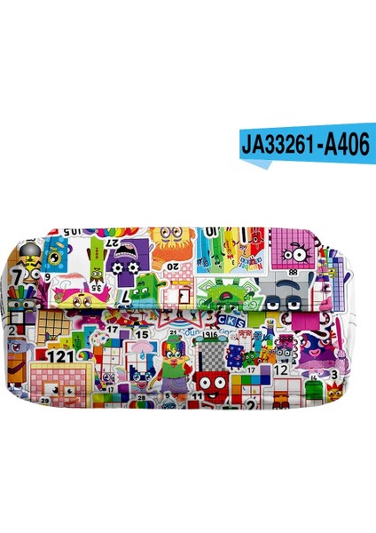 No.2 Tarzı 3D Oyun Numberblocks Kalem Kutusu Numarası Blokları Öğrenciler Çocuk Erkek Kız Oxford Su Geçirmez Karikatür Anime Çift Saklama Çantası (Yurt Dışından)