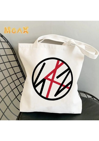 No.21 Stili 23X27CM-9X10.6IN Kaçak Çocuklar Skzoo Omuz Çantaları Kadın Taşınabilir Süpermarket Yeniden Kullanılabilir Alışveriş Çantaları Beyaz Kanvas Depolama Bez Çantalar Rahat Çanta (Yurt Dışından) fırsatları
