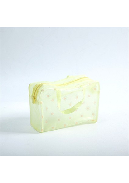 Sarı Stil 5 Renk Su Geçirmez Pvc Kozmetik Saklama Çantası Kadın Şeffaf Organizatör Makyaj Çantası Sıkıştırma Seyahat Banyo Çantaları (Yurt Dışından)