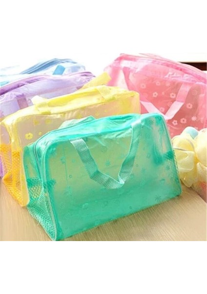 Sarı Stil 5 Renk Su Geçirmez Pvc Kozmetik Saklama Çantası Kadın Şeffaf Organizatör Makyaj Çantası Sıkıştırma Seyahat Banyo Çantaları (Yurt Dışından) fiyatları