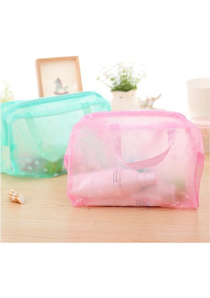 Sarı Stil 5 Renk Su Geçirmez Pvc Kozmetik Saklama Çantası Kadın Şeffaf Organizatör Makyaj Çantası Sıkıştırma Seyahat Banyo Çantaları (Yurt Dışından) indirimleri