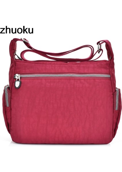 Siyah Stil Kadın Üst-Kolu Omuz Çantası Tasarımcı Çanta Ünlü Naylon Kadın Günlük Alışveriş Tote Hobos Crossbody Çanta Messenger Çanta (Yurt Dışından)