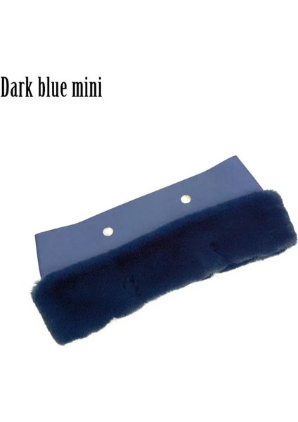 Koyu Mavi Mini Stil Huntfun New 8 Colors Faux Rex Rabbit Fur Plush Furry Trim For O Bag Thermal Plush Decoration Fit Classic Big Mini Obag In Winter (Yurt Dışından)