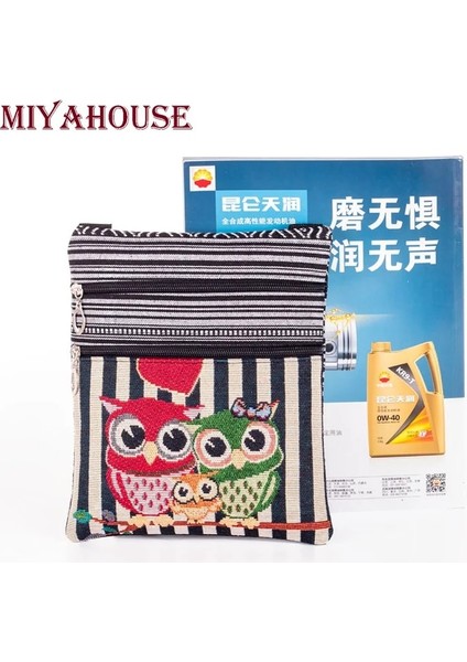 550C Tarzı Miyahouse Işlemeli Baykuş Omuz Çantası Kadın Karikatür Baskılı Kadın Messenger Çanta Bolsa Feminina Tuval Küçük Crossbody Çanta (Yurt Dışından) fırsatları