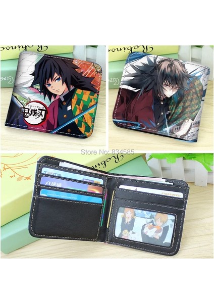 Iblis Avcısı-3 Tarzı Anime Cartoon Demon Slayer: Kimetsu No Yaiba Kısa Pu Deri Cüzdan Kamado Tanjirounezukoagatsuma Zenitsu Bifold Çanta (Yurt Dışından)