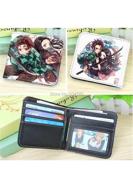 Iblis Avcısı-3 Tarzı Anime Cartoon Demon Slayer: Kimetsu No Yaiba Kısa Pu Deri Cüzdan Kamado Tanjirounezukoagatsuma Zenitsu Bifold Çanta (Yurt Dışından) modelleri