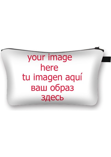 HZBCUSTOM01 Stili Özel Görüntü Logo Adı Kozmetik Durumda Kadın Moda Makyaj Çantası Bayan Tuvalet Çantaları Kadın Seyahat Organizatör Makyaj Çantaları (Yurt Dışından)