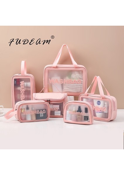 Büyük Siyah C Stili Fudeam Şeffaf Pvc Kadın Kozmetik Çantası Su Geçirmez Seyahat Tuvalet Eşyaları Depolama Organize Pu Makyaj Çantası Kadın Yıkama Torbası Çanta (Yurt Dışından) fiyatları