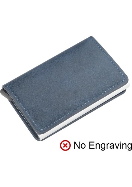Isimsiz Soil Blue Stili Cexıka Anti Rfıd Engelleme Kımlığı Kredi Kartı Tutucu Kılıf Cüzdan Erkekler Iş Karbon Alüminyum Ince Mini Küçük Para Çantası Cüzdan Çanta (Yurt Dışından)