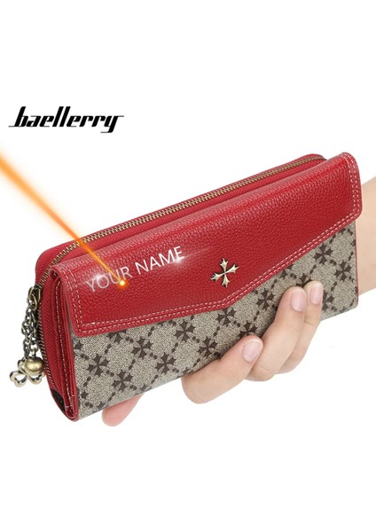 Pembe Isim Stili 2020 Kadın Cüzdan Adı Gravür Moda Uzun Li Kart Sahibinin Klasik Kadın Çanta Fermuarlı Cüzdan Kadınlar Için (Yurt Dışından) fiyatları