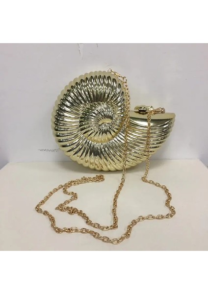 Altın Tarzı Altın Şerit Moda Akşam Debriyaj Kadın Zincir Sling Kabuk Çanta Parti Düğün Kadınlar Için Crossbody Çanta Küçük Sevimli Çanta Debriyaj (Yurt Dışından) fırsatları