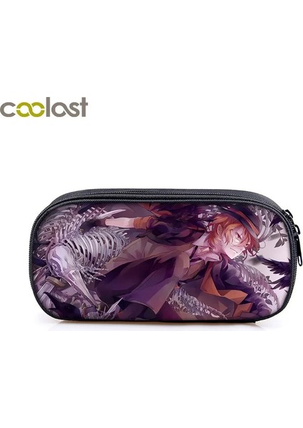 DQBBBUNGOSTRAY29 Stili Anime Bungou Sokak Köpekleri Kozmetik Kılıfları Erkek Kız Karikatür Kalemlik Okul Çantası Dazai Osamu Chuya Nakahara Bungo Sokak Köpek Çantası (Yurt Dışından)