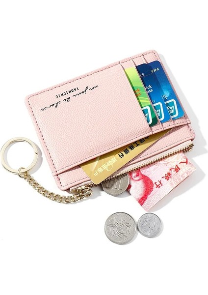 Gri Tarzı Yeni Kadın Cüzdanları Fermuar Pu Deri Bozuk Para Cüzdanı Mini Anahtarlık Küçük Cüzdan Çok Kartlı Bit Kart Sahibinin Kart Sahibinin (Yurt Dışından) modelleri