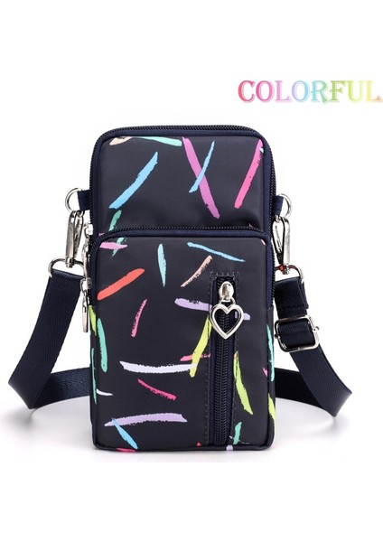 Renkli Stil Yeni Kadın Su Geçirmez Çanta Omuz Askısı Messenger Göğüs Çanta Cüzdan Çok Işlevli Cep Telefonu Çantası Sikke Çanta Kadınlar Için Çantalar (Yurt Dışından)
