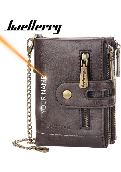 Kahverengi Isim Stili 2021 Yeni Özelleştirilmiş Erkek Cüzdan Adı Gravür Yüksek Li Kısa Kart Sahibinin Erkek Çanta Madeni Para Tutacağı Cüzdan Erkek Için (Yurt Dışından) fiyatları