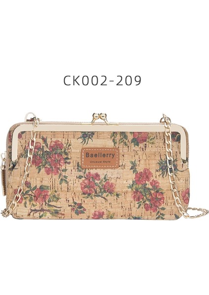 CK002-209 Stili 2022 Moda Yeni Kadın Cüzdan Ahşap Tahıl Zincir Uzun Yüksek Li Telefon Tutucu Kadınlar Için Klasik Kadın Çanta Fermuar Cüzdan (Yurt Dışından)