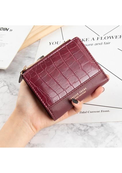 Pembe Tarzı Küçük Kadın Cüzdanı Kadın Timsah Desen Fermuarlı Bozuk Para Cüzdanları Lüks Tasarımcı Kart Sahibinin Debriyaj Bayanlar Para Çantaları Çanta (Yurt Dışından) indirimleri