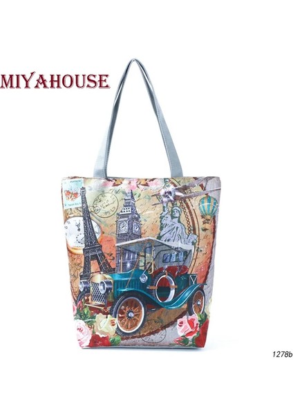 HL0736 Stili Miyahouse Vintage Omuz Çantası Kadın Tote Çanta Kanvas Plaj Çantası Kadın Alışveriş Çantası Bayan Bolsa Feminina (Yurt Dışından) fiyatları