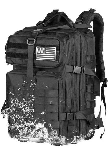 Turuncu Tarzı 50L1000D Açık Askeri Sırt Çantası Taktik Spor Kamp Yürüyüş Sırt Çantası Naylon Su Geçirmez Trekking Balıkçılık Avcılık Çanta Mochila (Yurt Dışından)