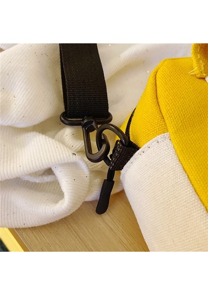 Beyaz-B Tarzı Kadın Kanvas Çanta Kadınlar Için Cartooken Messenger Çanta Öğrenci Sevimli Kız Omuz Çantası Bayanlar Alışveriş Çanta Crossbody Çanta (Yurt Dışından) fırsatları