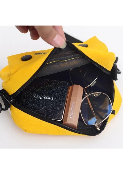 Beyaz-B Tarzı Kadın Kanvas Çanta Kadınlar Için Cartooken Messenger Çanta Öğrenci Sevimli Kız Omuz Çantası Bayanlar Alışveriş Çanta Crossbody Çanta (Yurt Dışından) indirimleri