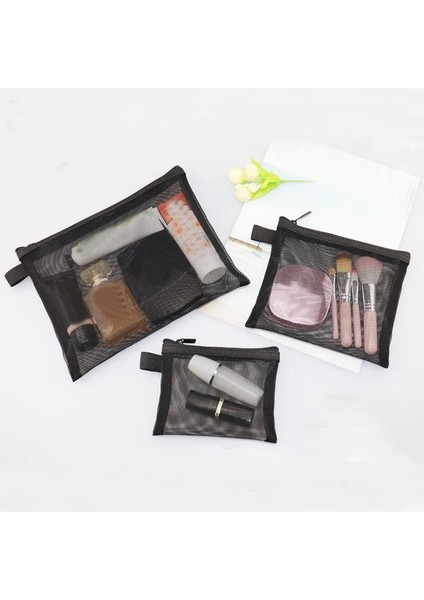 M Tarzı Naylon Şeffaf Kozmetik Çantaları Kadınlar Için Tote Fermuar Makyaj Çantası Tuvalet Eşyaları Saklama Çantası Kız Açık Havada Seyahat Makyaj Organizatör (Yurt Dışından) fırsatları