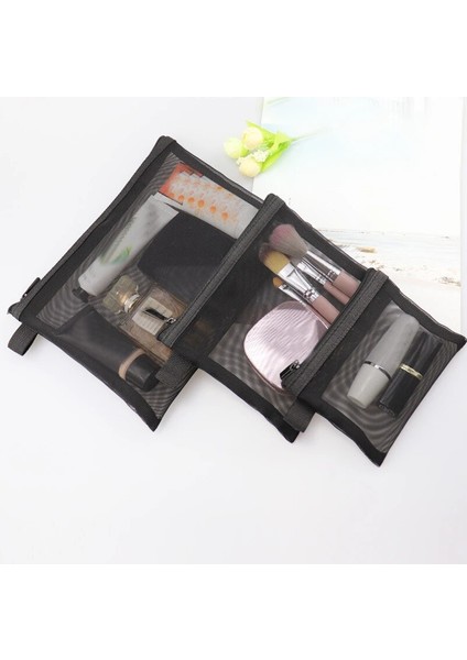 M Tarzı Naylon Şeffaf Kozmetik Çantaları Kadınlar Için Tote Fermuar Makyaj Çantası Tuvalet Eşyaları Saklama Çantası Kız Açık Havada Seyahat Makyaj Organizatör (Yurt Dışından) indirimleri