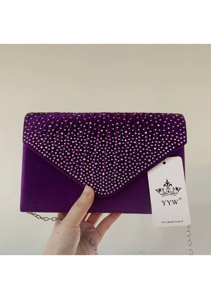 Koyu Mavi Stil Mor Kadın Düğün Debriyaj Lüks Çanta Kadın Çanta Tasarlanmış Debriyaj Kadın Sarı Yaz Manşonlar Kadın Akşam Balo Çanta (Yurt Dışından) indirimleri