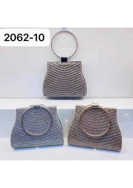 2062-10 Altın Stili Kadın Akşam Çanta Elmas Taklidi Debriyaj Kristal Günü Bayan Cüzdan Düğün Çanta Parti Ziyafet Gümüş Çanta Manşonlar Tote (Yurt Dışından)