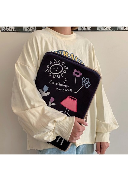 Büyük Boy 15 Tarzı 2021 Tablet Kılıf Laptop Saklama Çantası Mac Ipad Pro Inç Sevimli Karikatür Ayı Nakış Tablet Iç Kılıf Çanta 9008 (Yurt Dışından) modelleri
