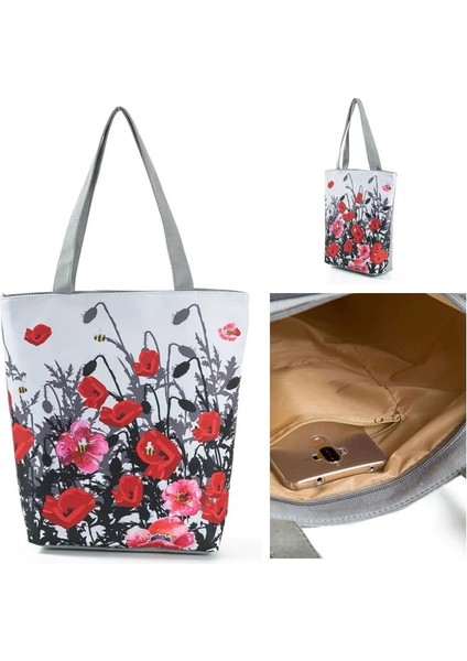 1162C Stili Miyahouse Renkli Çiçek ve Kuş Baskı Omuz Çantası Kadın Lmitation Nakış Rahat Bez Çanta Kadın Kanvas Bayan Çanta (Yurt Dışından) indirimleri