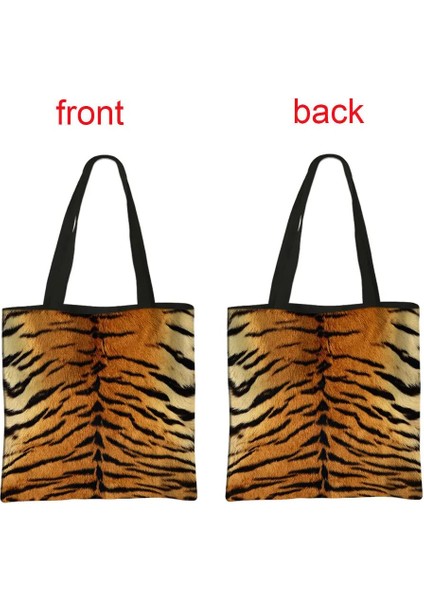 SSTDWENLU10CW Tarzı 39CMX39CM Kaplan Leopar Timsah Zebra Çizgili Baskı Omuz Çantaları Kadın Moda Çanta Seyahat Tote Çanta Bayanlar Yeniden Kullanılabilir Alışveriş Çantası (Yurt Dışından)