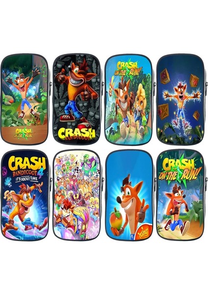 No.22 Tarzı Crash Bandicoot On The Run Kalem Kutusu Çocuklar Karikatür Anime Kalem Çantası Öğrencileri Kırtasiye Saklama Çantası Erkek Kız Gençler Kalem Kutusu (Yurt Dışından)