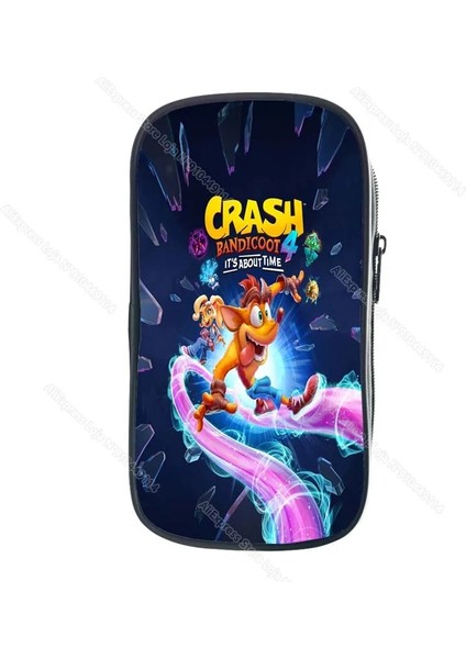 No.22 Tarzı Crash Bandicoot On The Run Kalem Kutusu Çocuklar Karikatür Anime Kalem Çantası Öğrencileri Kırtasiye Saklama Çantası Erkek Kız Gençler Kalem Kutusu (Yurt Dışından)