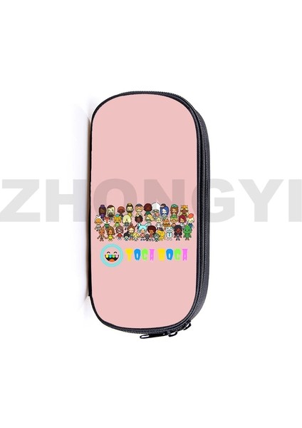 TOCA128 Tarzı 3D Anime Sevimli Toca Boca Yaşam Dünya Oyunu Kalem Kutusu Genç Okul Kırtasiye Depolama Toca Boca Makyaj Çantası Kozmetik Organizatör (Yurt Dışından)
