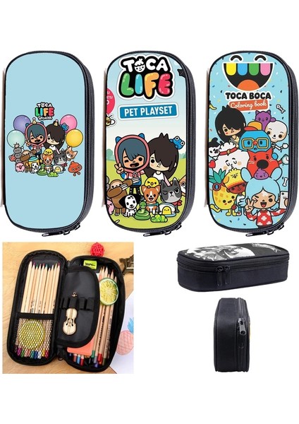 Toca8 Stili 3D Anime Sevimli Toca Boca Yaşam Dünya Oyunu Kalem Kutusu Genç Okul Kırtasiye Depolama Toca Boca Makyaj Çantası Kozmetik Organizatör (Yurt Dışından) fiyatları