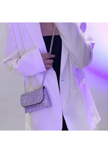 Şampanya Tarzı Kadınlar Için Rhinestone Çanta Omuz Çantası Çanta Bayanlar Kadın Kadınlar Için Crossbody Çanta Açık Alışveriş Iş (Yurt Dışından) indirimleri