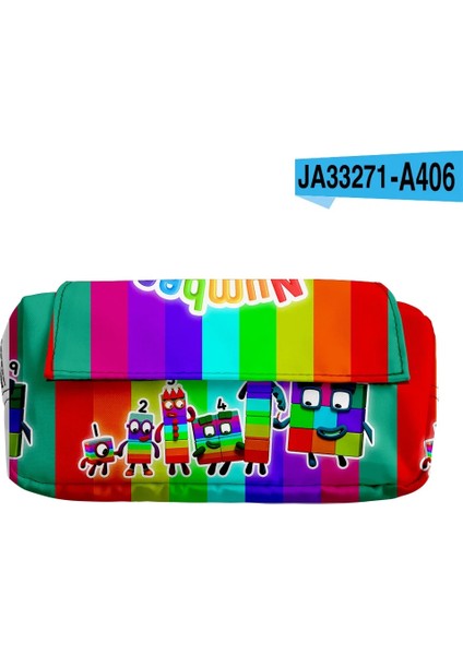 No.12 Tarzı 3D Oyun Numberblocks Kalem Kutusu Numarası Blokları Öğrenciler Çocuk Erkek Kız Oxford Su Geçirmez Karikatür Anime Çift Saklama Çantası (Yurt Dışından)