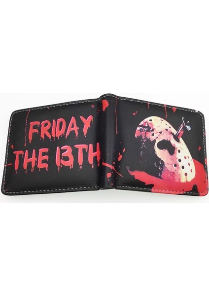 No.5 Tarzı Karikatür Kısa Cüzdan Chucky Çanta ile Kredi Kartı Sahibi Erkek Cüzdan Siyah Cuma Sokak Stili Çok Fonksiyonlu Para Çantası (Yurt Dışından) indirimleri